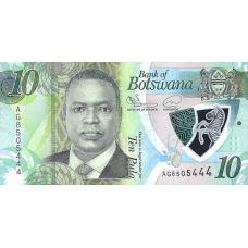 (282) ** PNew (PN36c) Botswana - 10 Pula (New Sign. & New Date 2022)